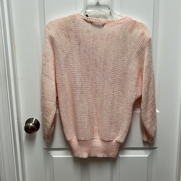 Vintage‎ Ginenne Womens Size S Pastel Satin Bow Detail Knit Sweater Fairy Kei - Picture 3 of 5
